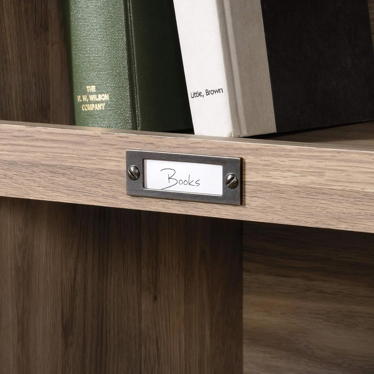 Sauder Barrister Lane Cubby Bookcase, Stylish Organization Furniture, cubby bookcase, Cube Storage Salt Oak
