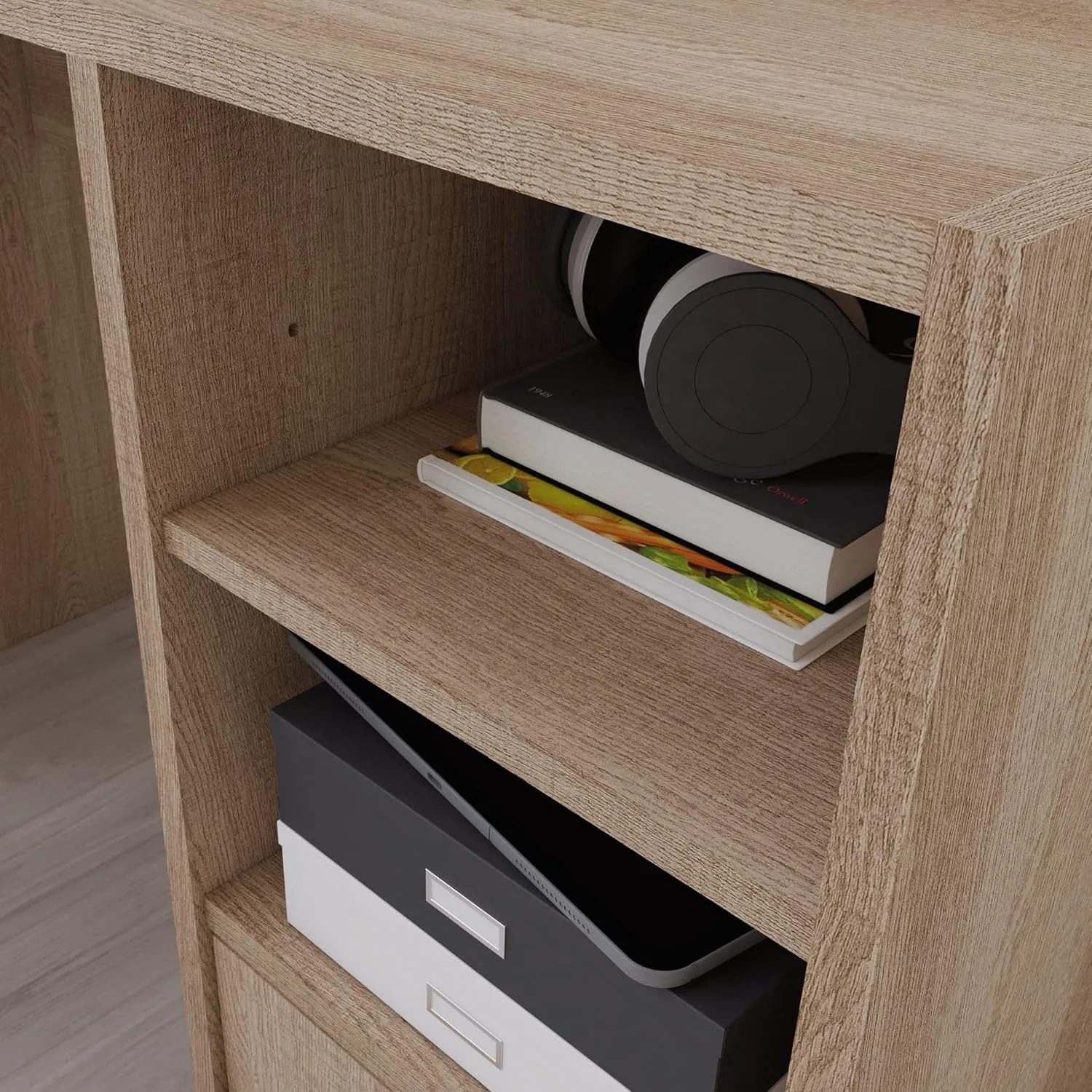 Sauder Beginnings Small Study Desk for Bedroom, Computer Desk for Small Spaces