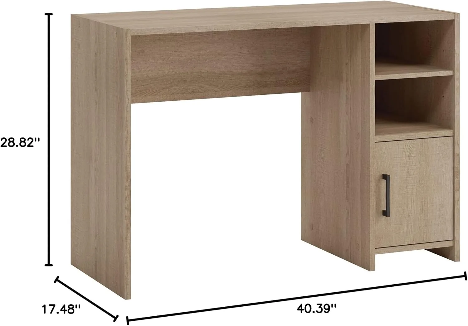 Sauder Beginnings Small Study Desk for Bedroom, Computer Desk for Small Spaces