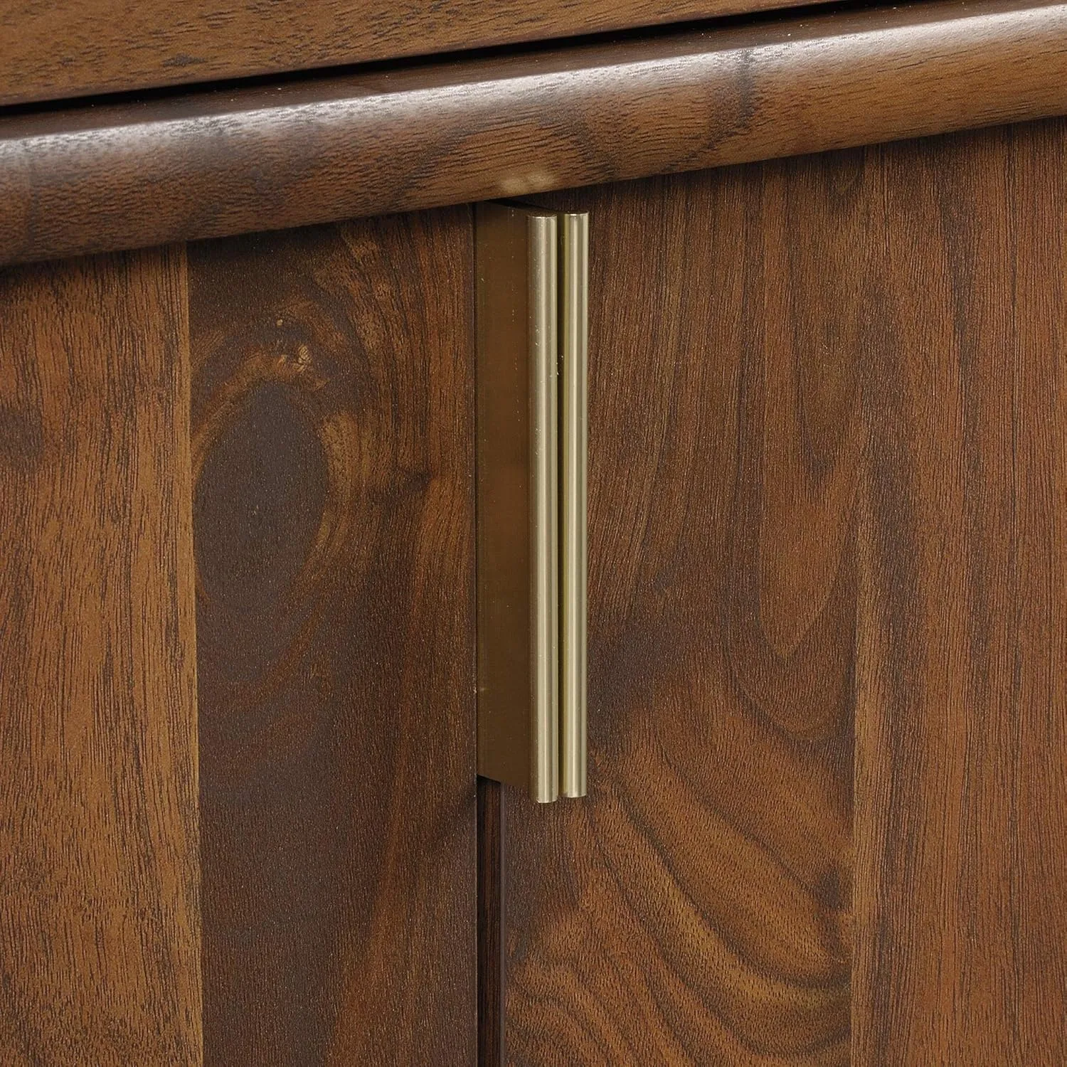 Sauder Clifford Place Library Base, Grand Walnut finish