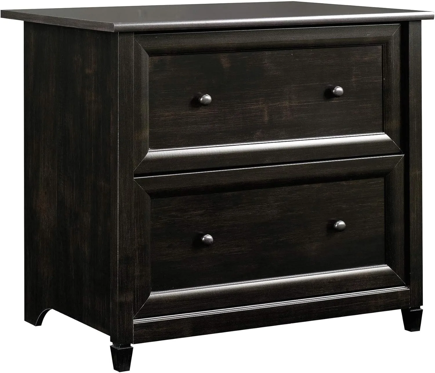 Sauder Edge Water 33inW x 23-7/16inD Lateral 2-Drawer File Cabinet, Estate Black