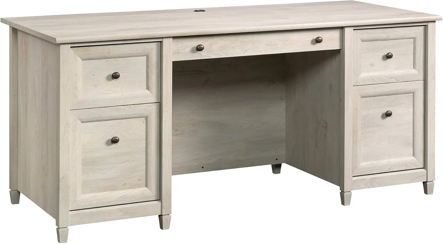SAUDER Edge Water Executive Desk with File Drawers