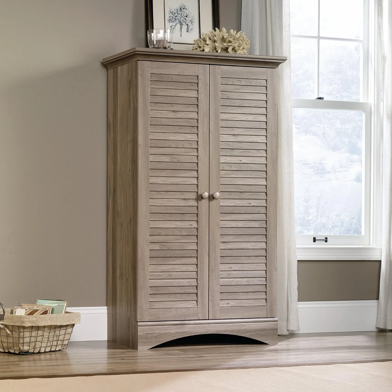 Sauder Harbor View Multipurpose Storage Tall Pantry Cabinet