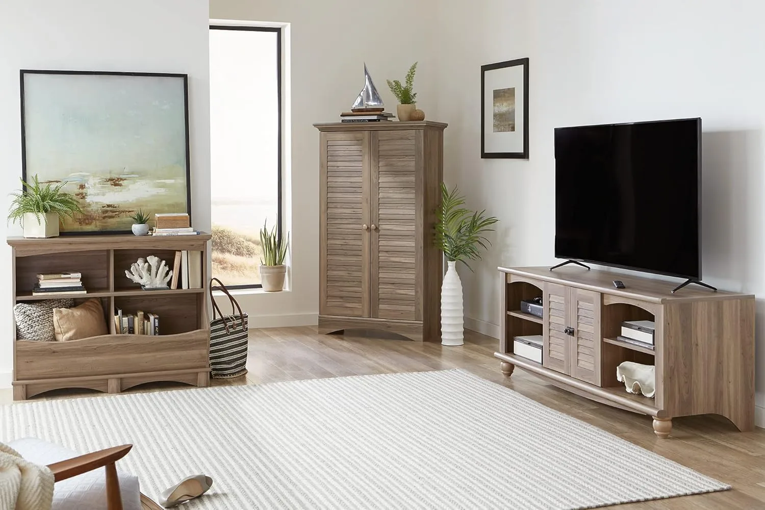 Sauder Harbor View Multipurpose Storage Tall Pantry Cabinet