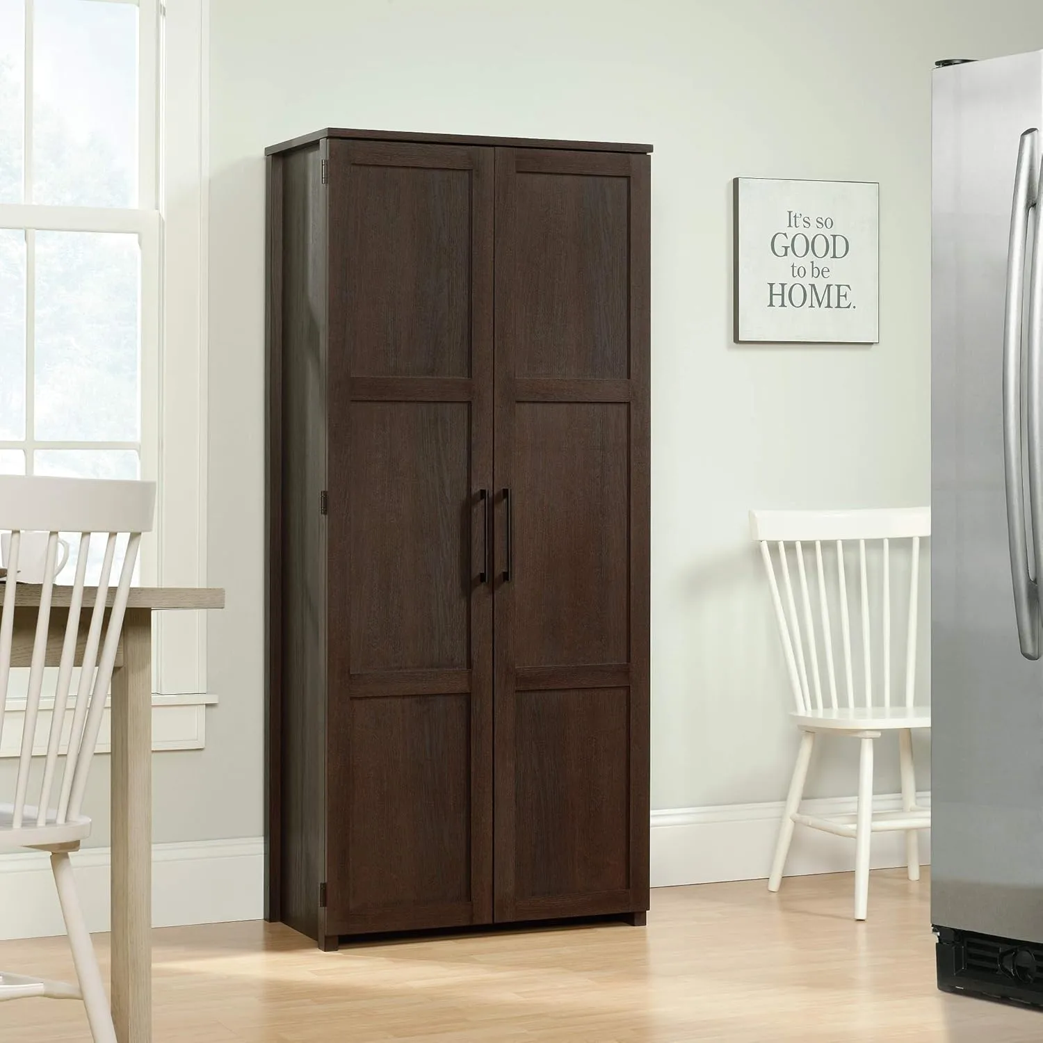 Sauder HomePlus Storage Cabinet/ Pantry Cabinet, Dakota Oak finish Oak Dark