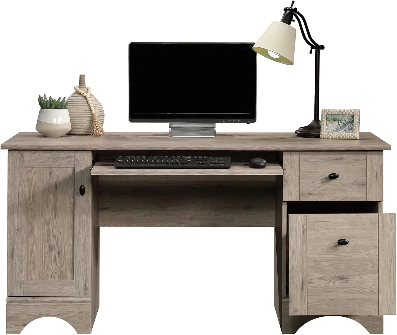 Sauder Select 60inW Double-Pedestal Computer Desk