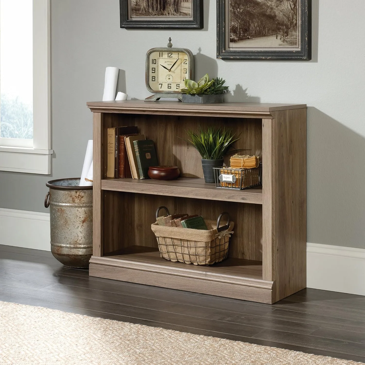 Sauder Select 2-Shelf Engineered Wood Bookcase