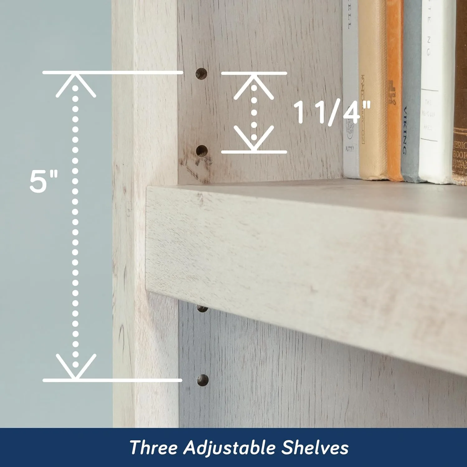 Sauder Select 5-Shelf Engineered Wood Bookcase