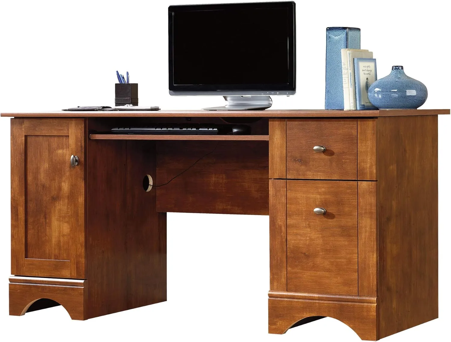 Sauder Select 60inW Double-Pedestal Computer Desk