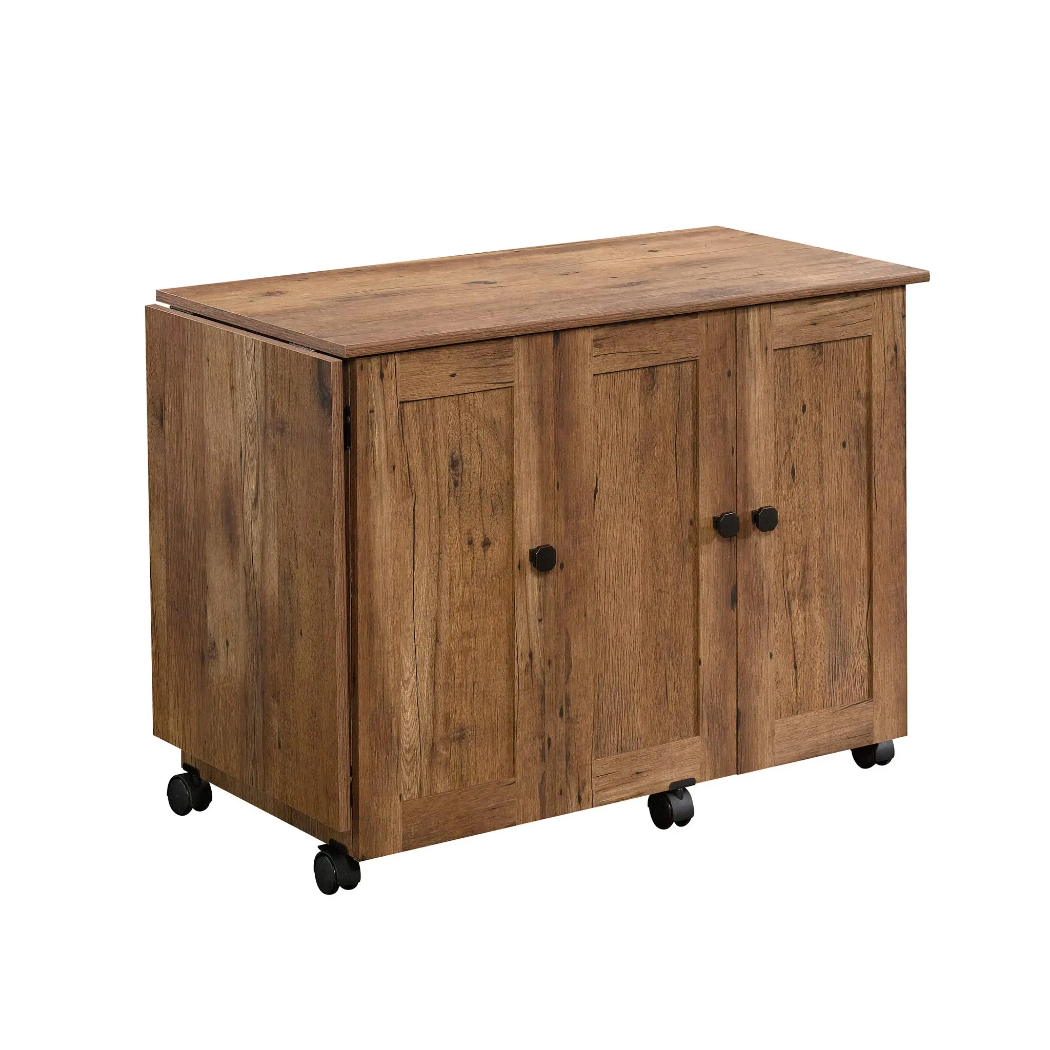 Sauder Select Sewing And Craft Table, 29inH x 40inW, Vintage Oak