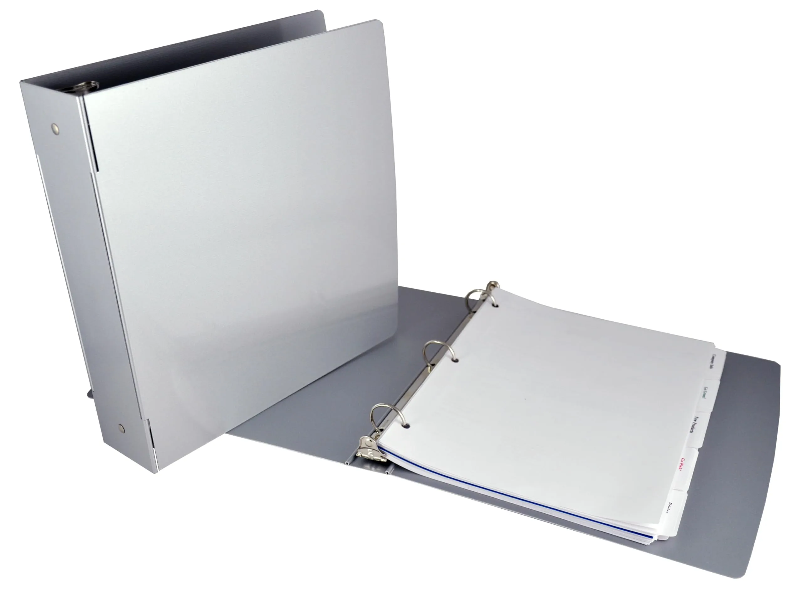SAUNDERS Tuffbinder Recycled Aluminum Ring Binder, Letter Size