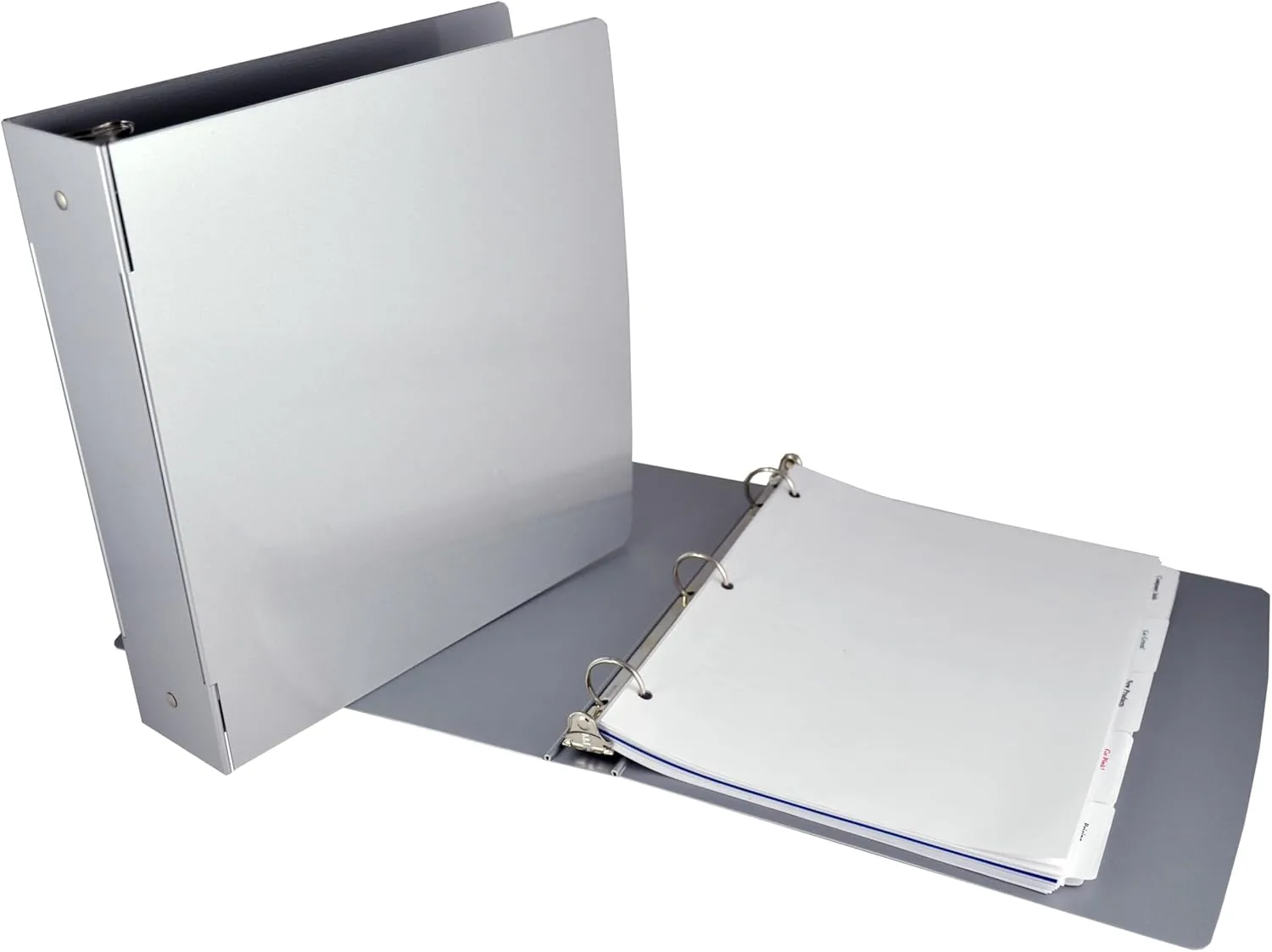 SAUNDERS Tuffbinder Recycled Aluminum Ring Binder, Letter Size