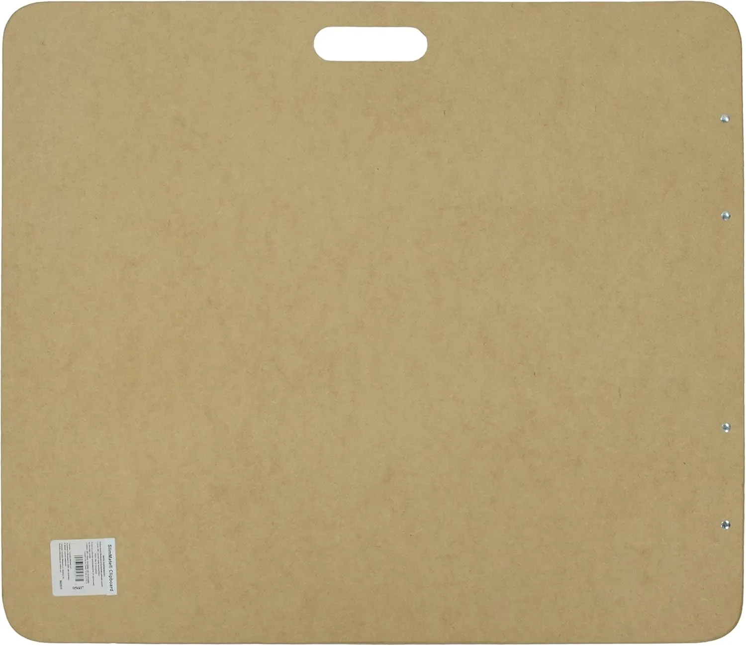 Saunders Recycled Hardboard Sketchboard with Built-in Handle, Two Clips and Elastic Band