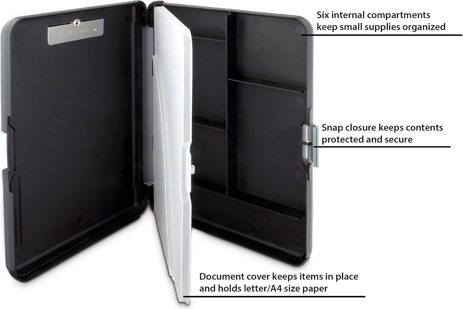 SAUNDERS WorkMate II Plastic Storage Clipboard