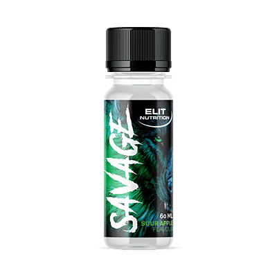Savage PWO Shot Box 21pcs x 60 ml Sour Apple
