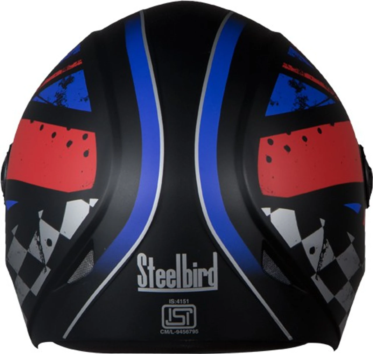 STEELBIRD SB-50 ROSS MATT BLACK/DUCATI RED C/V (L)