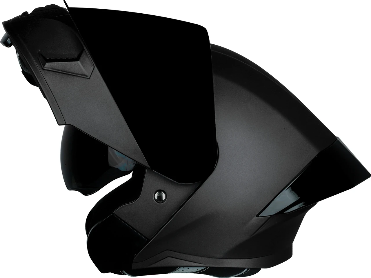 STEELBIRD SBA-20 ISS GLOSSY BLACK C/V 600 MM WITH EXTRA SMOKE VISOR, BLACK SPOILER PAINTED STEELBIRD SBA-20 ISS GLOSSY BLACK C/V 600 MM WITH EXTRA SMOKE VISOR, BLACK SPOILER PAINTED