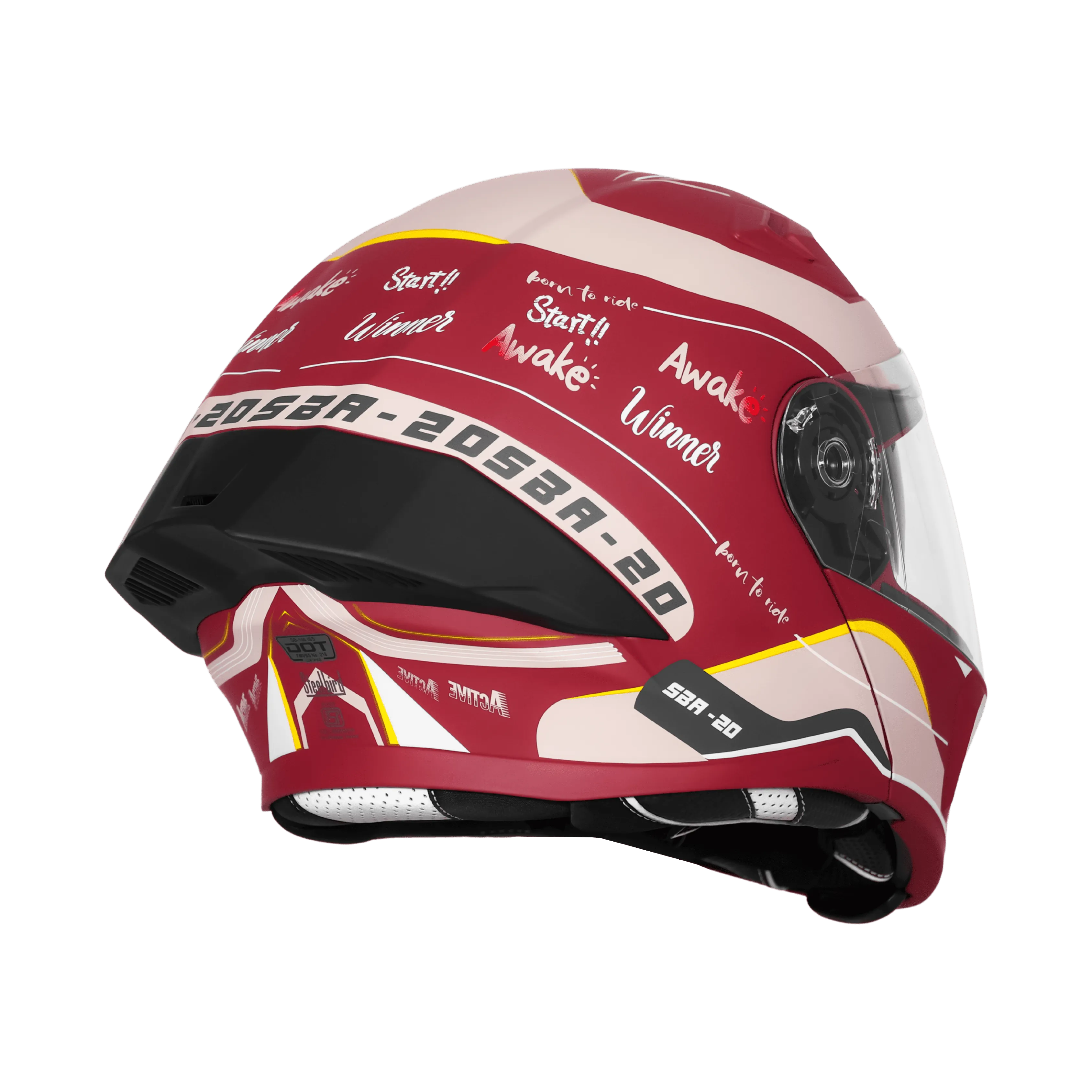 STEELBIRD SBH-20 ISS SILVER BORN TO RIDE MATT MAROON/DESERT STORM C/V 600MM ISI+DOT STEELBIRD SBH-20 ISS SILVER BORN TO RIDE MATT MAROON/DESERT STORM C/V 600MM ISI+DOT