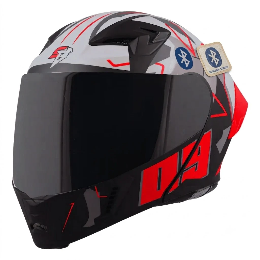 STEELBIRD SBA-20 ISS BT 09 GLOSSY BLACK/RED C/V 580 MM STEELBIRD SBA-20 ISS BT 09 GLOSSY BLACK/RED C/V 580 MM