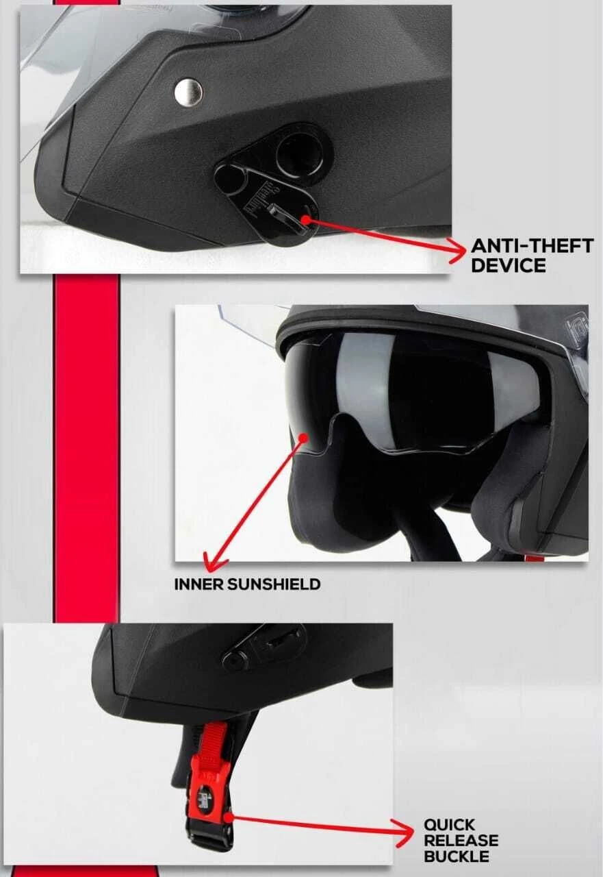 STEELBIRD SBA-3 ISS RVR DASHING BLACK C/V 580MM (M) STEELBIRD SBA-3 ISS RVR DASHING BLACK C/V 580MM (M)