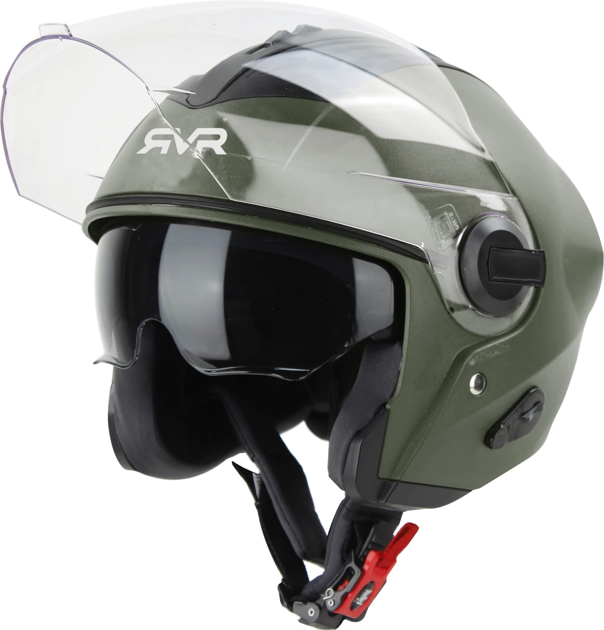 STEELBIRD SBA-3 ISS RVR DASHING BATTLE GREEN C/V 580MM (M)