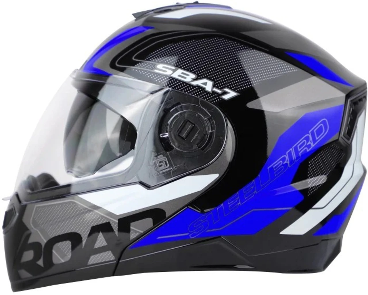 STEELBIRD SBA-7 ISS ROAD MATT BLACK/BLUE C/V (XL) STEELBIRD SBA-7 ISS ROAD MATT BLACK/BLUE C/V (XL)