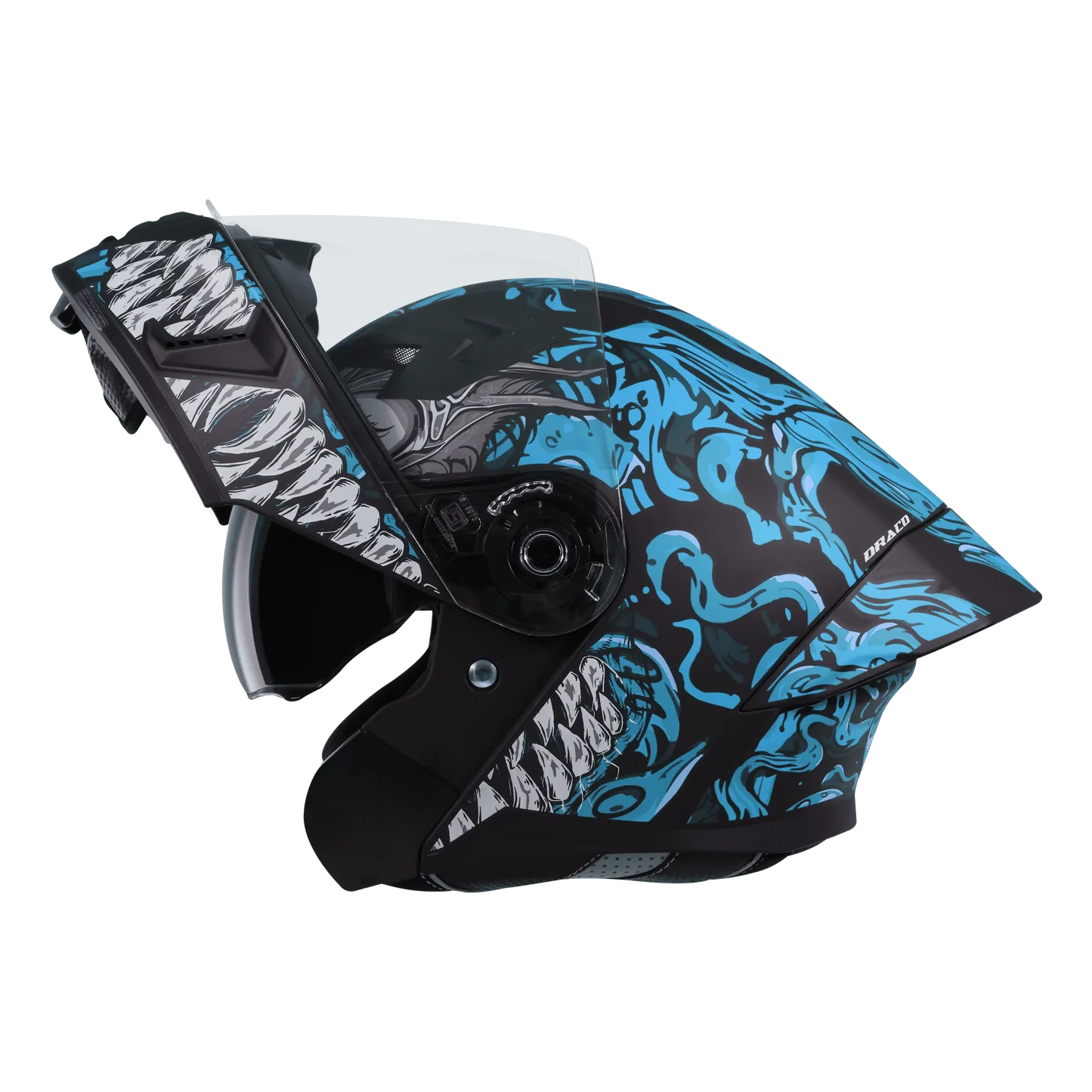 STEELBIRD SBA-20 ISS DRACO GLOSSY BLACK/JAZZ BLUE C/V 600 MM