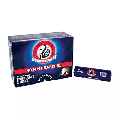 STARBUZZ CHARCOAL 40MM BLUE BOX