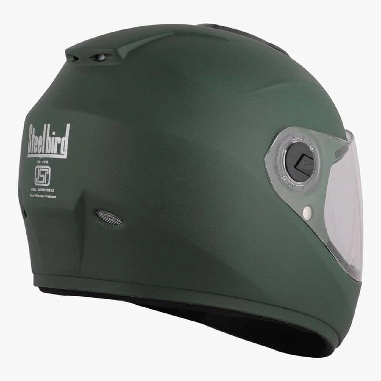 STEELBIRD SBH-11 ZOOM PLUS DASHING BATTLE GREEN C/V 580 MM