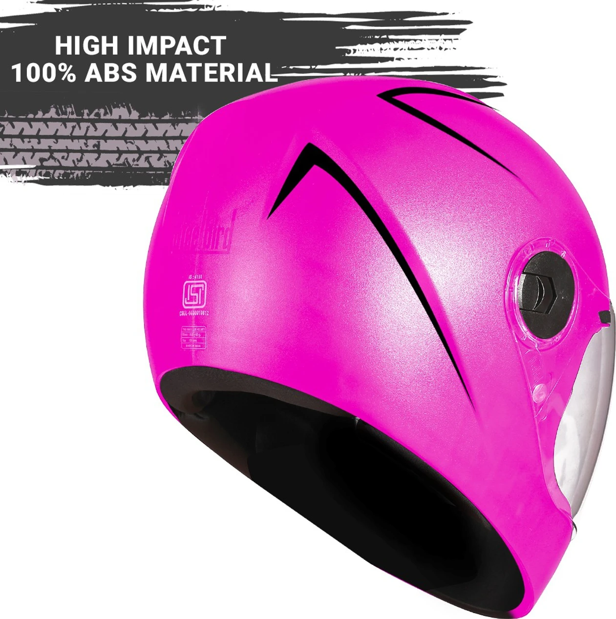 STEELBIRD SBH-21 WIZ DASHING PINK C/V (L)