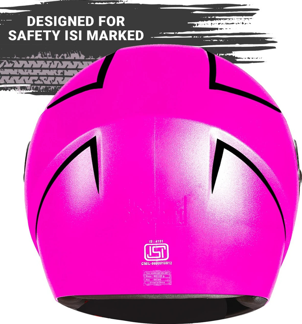 STEELBIRD SBH-21 WIZ DASHING PINK C/V (L)