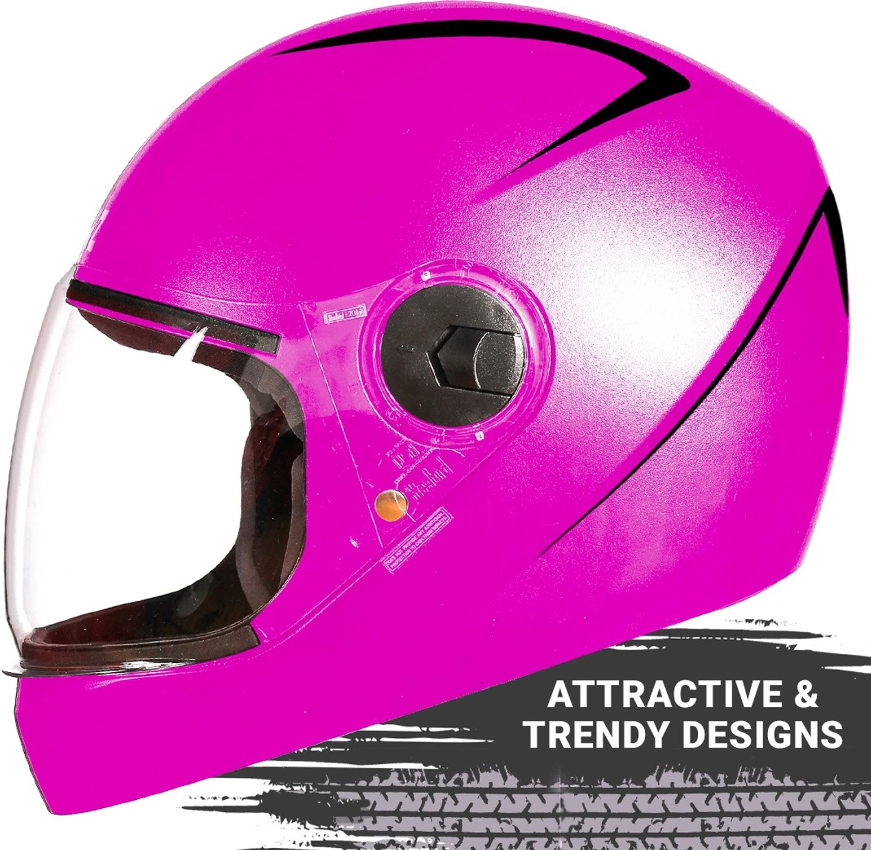 STEELBIRD SBH-21 WIZ DASHING PINK C/V (L)