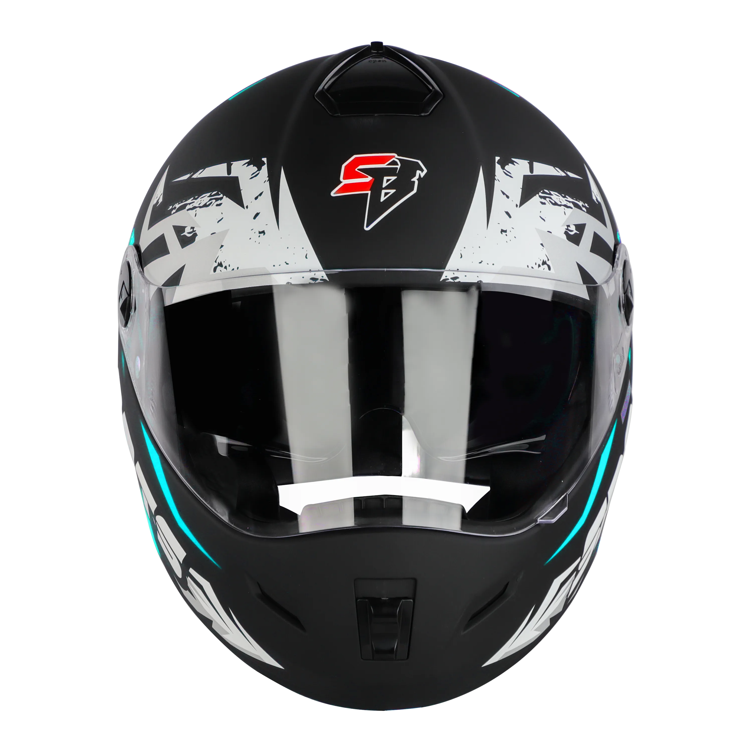 STEELBIRD SBH-34 ROX ISS R SPORTS GLOSSY BLACK/JAZZ BLUE C/V 600 MM (L) STEELBIRD SBH-34 ROX ISS R SPORTS GLOSSY BLACK/JAZZ BLUE C/V 600 MM (L)