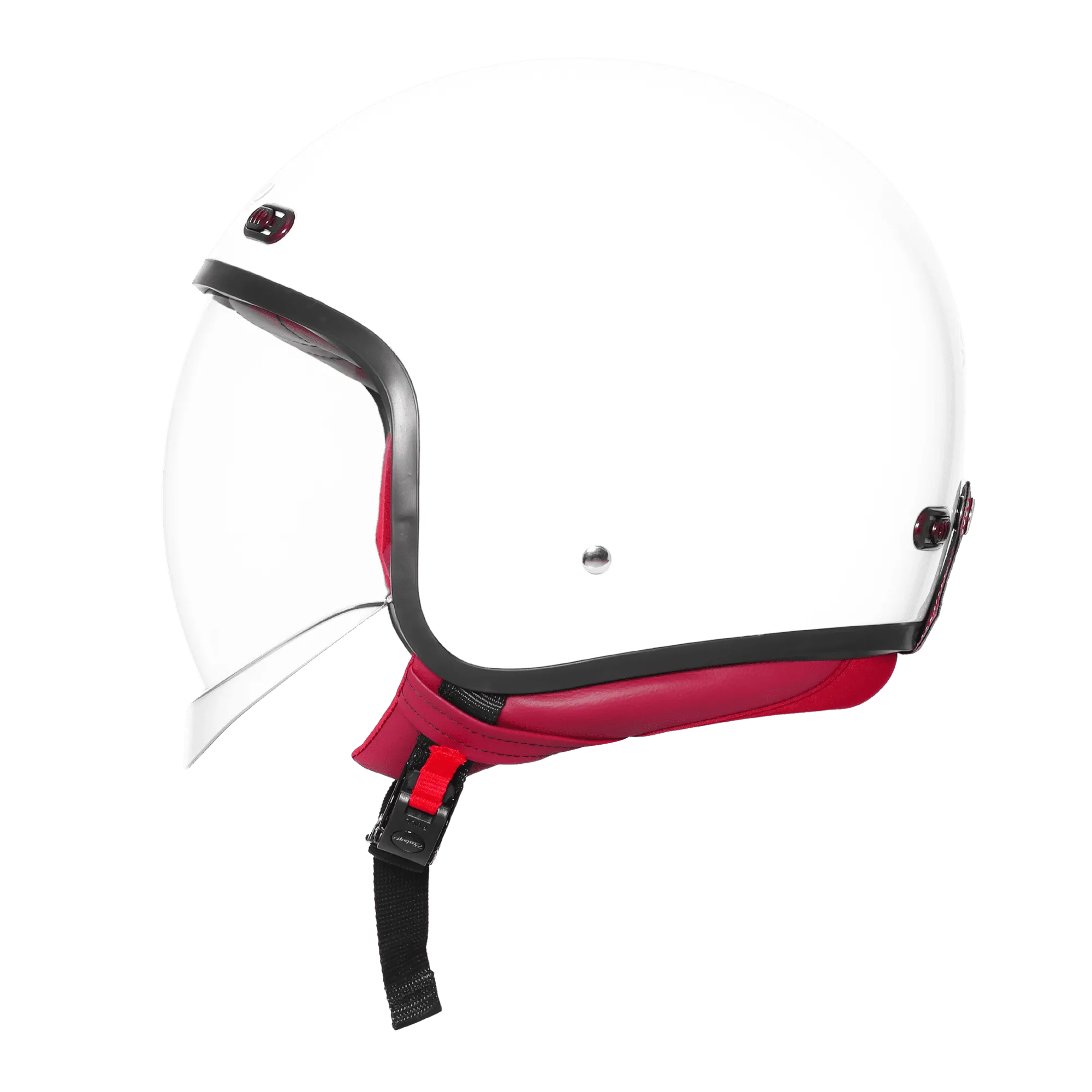 STEELBIRD SBH-67 VINTAGE DOT 5.0 GLOSSY WHITE C/V 580 MM WITH EXTRA SMOKE VISOR STEELBIRD SBH-67 VINTAGE DOT 5.0 GLOSSY WHITE C/V 580 MM WITH EXTRA SMOKE VISOR