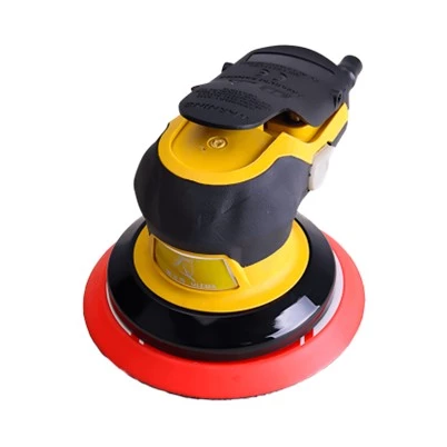Air-Powered Orbital Palm Grip Sander Piston Motor 13000RPM Variable Speed 5-Inch