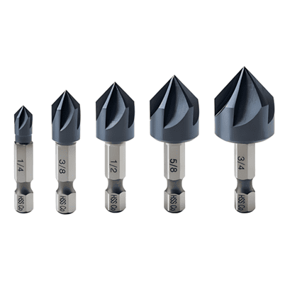 1/4 - 3/4 TiAlN Coated Countersink Set
