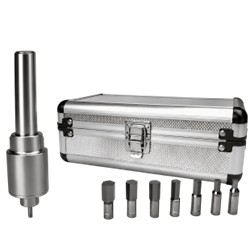 Hexagonal Lathe Rotary Broaching Punching Tool Set - 1" Shank, 1/8 - 1/2 Hex Tips
