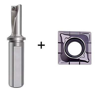 20mm Multi Function Drill - Turn - Bore Tool with 10 pcs of XCMT Inserts