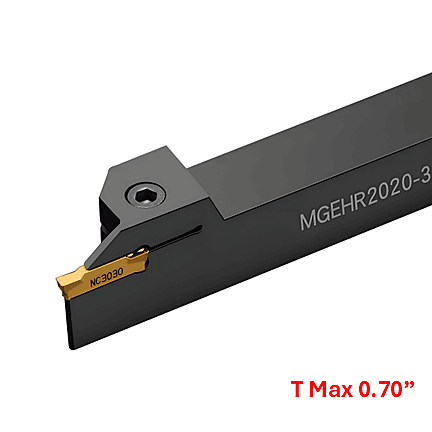 KGER400 Holder For Grooving, Turning, Parting off, Relief, Profile Machining Size 1x1"