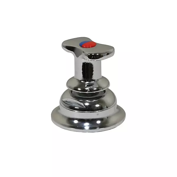 Scandvik 10617P Compact T-Handle Ceramic Mixer, Deck Mount, Polished Finish, Marine Grade