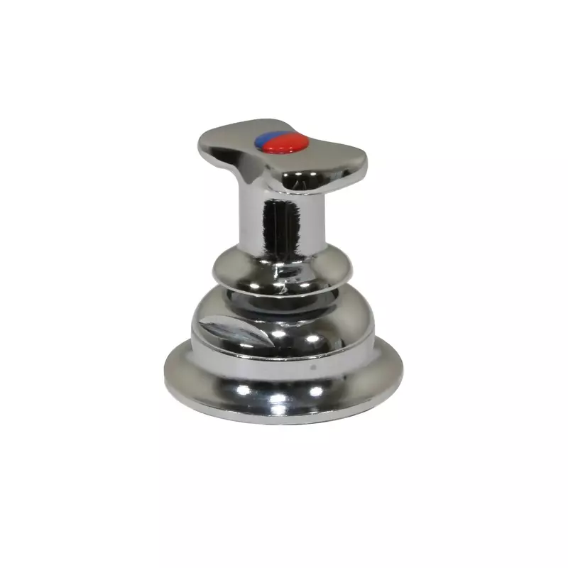 Scandvik 10617P Compact T-Handle Ceramic Mixer, Deck Mount, Polished Finish, Marine Grade
