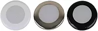 Scandvik A3C Downlight Kit - Cool White w/SS, White, & Black Trim Rings