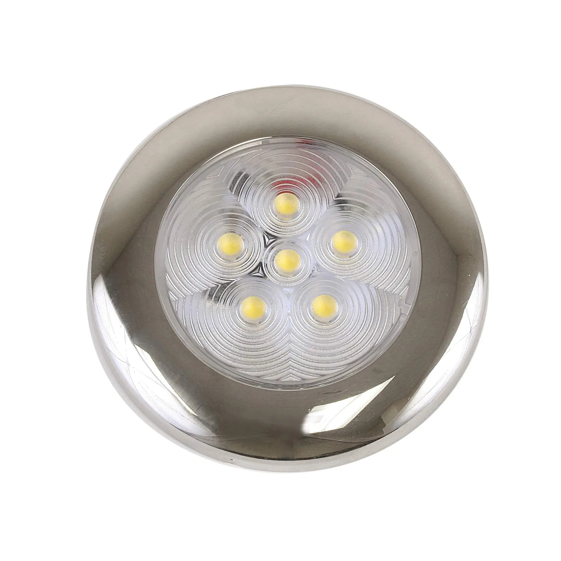 Scandvik B3 Downlight Surface Mount - Cool White - SS Trim - IP67 - 12/24V