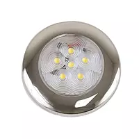 Scandvik B3 Downlight Surface Mount - Cool White - SS Trim - IP67 - 12/24V