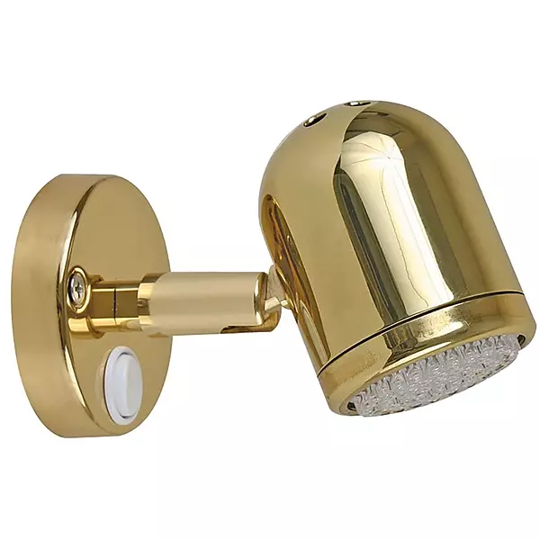 Scandvik LED Brass Reading Light - 10-30V