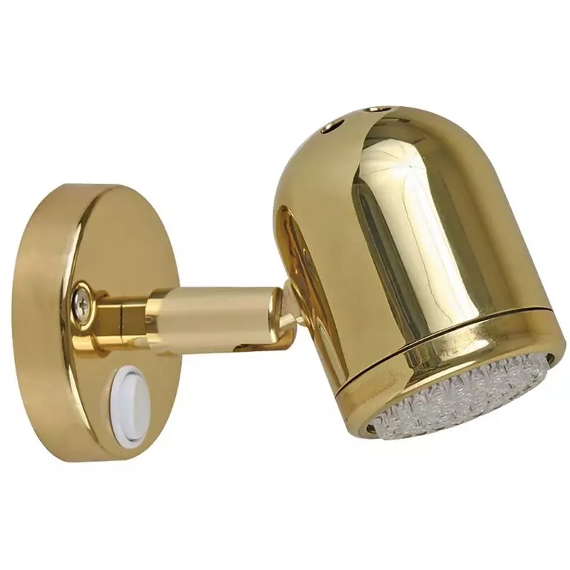Scandvik LED Brass Reading Light - 10-30V