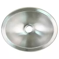 Scandvik Brushed SS Oval Sink - 13.25" x 10.5"