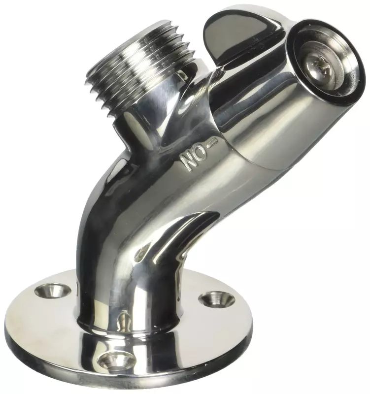 Scandvik Ceramic Angled Washdown Valve - SS Spigot