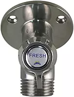 Scandvik Ceramic Angled Washdown Valve - SS Spigot