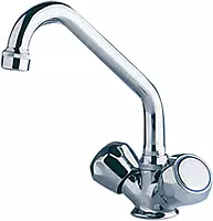Scandvik Chrome Galley Mixer w/Swivel Spout